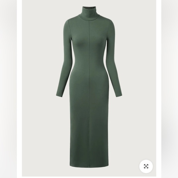 OGL Dresses & Skirts - OGL Eco-Mousse® Turtleneck Midi Dress